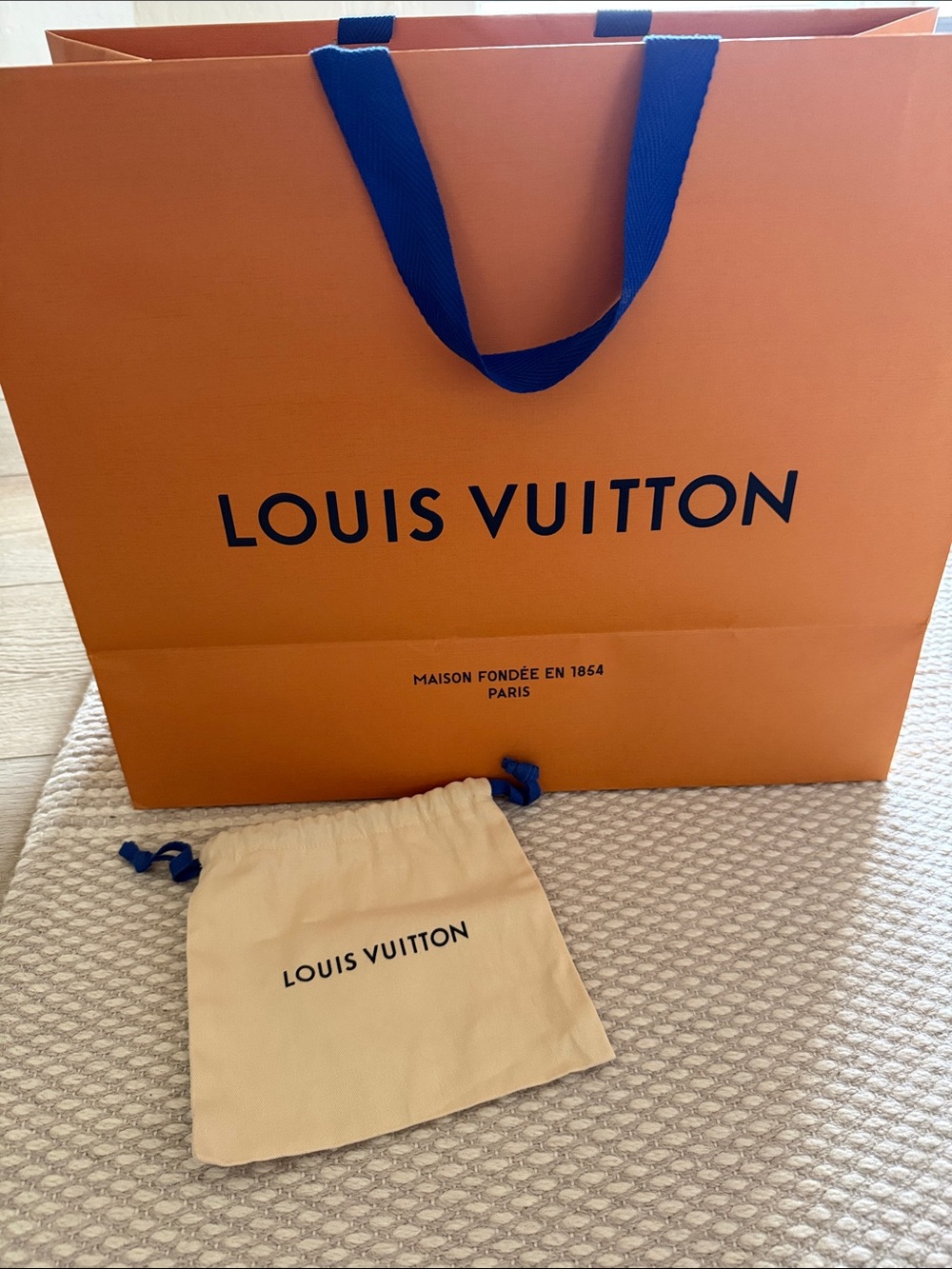 NEW Authentic Louis Vuitton Large Bag + large pouch
